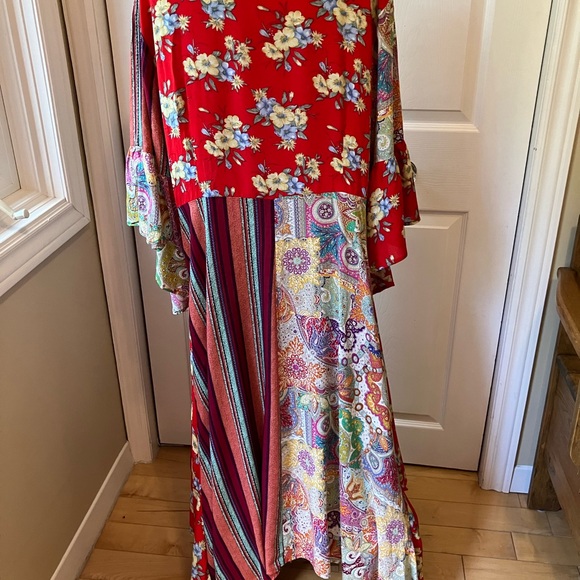 Umgee boho multi print dress - Picture 5 of 8